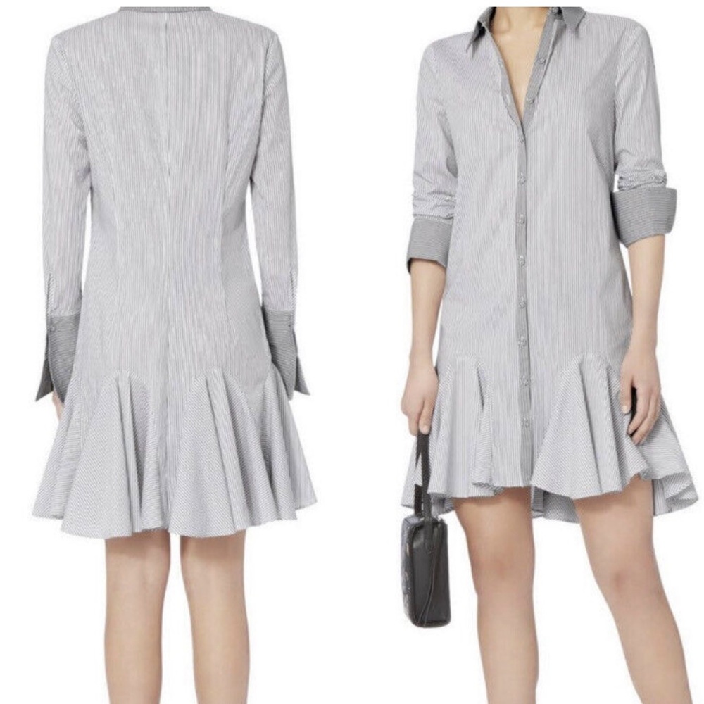 Intermix Divia Poplin Stripe Mini Dress - Size S